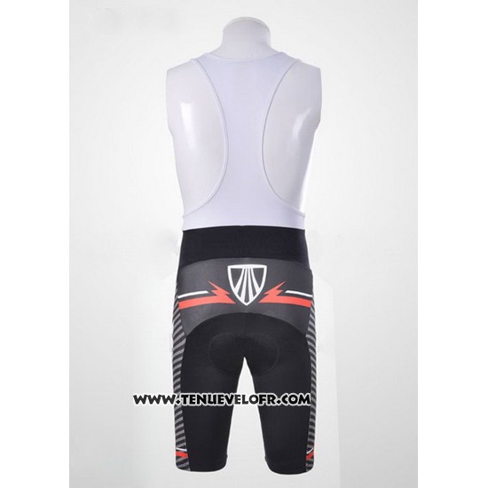 2011 Maillot Ciclismo Trek Noir et Blanc Manches Courtes et Cuissard